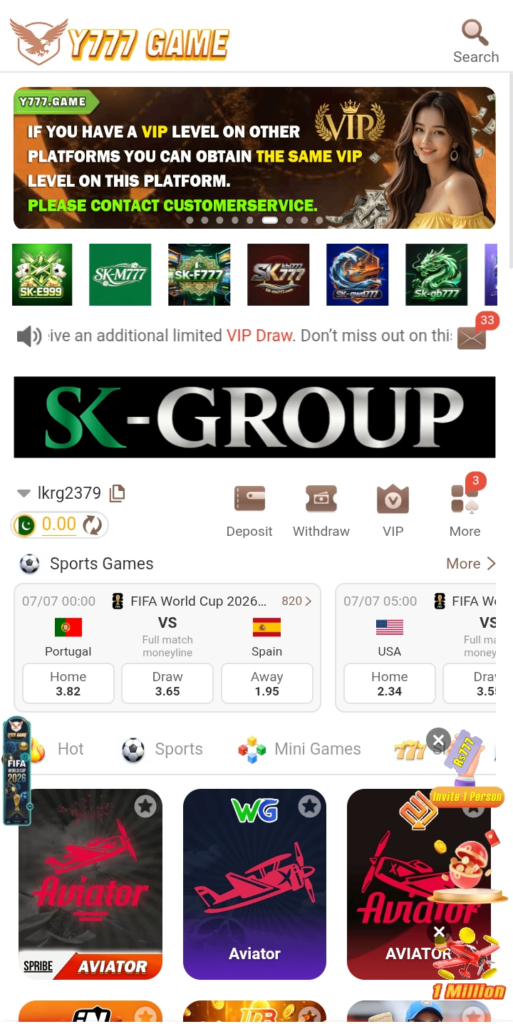 Y777 game